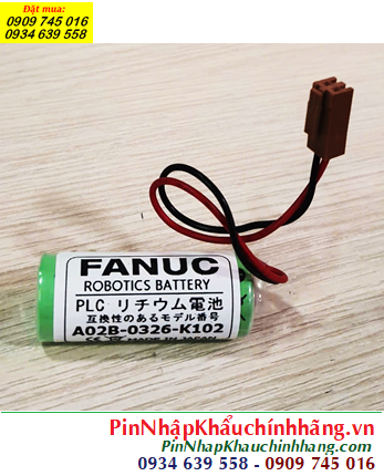 GE Fanuc A02B-0236-K102, Pin nuôi nguồn Fanuc A02B-0236-K102 lithium 3V 2500mAh, Xuất xứ Nhật